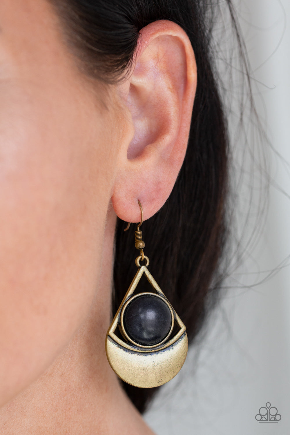 Sonoran Sailing - brass - Paparazzi earrings