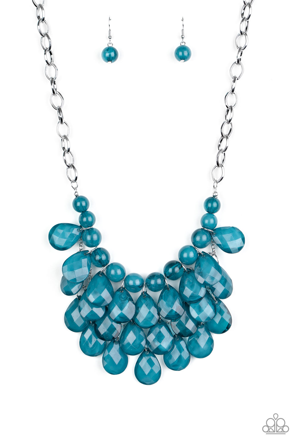 Sorry To Burst Your Bubble - blue - Paparazzi necklace