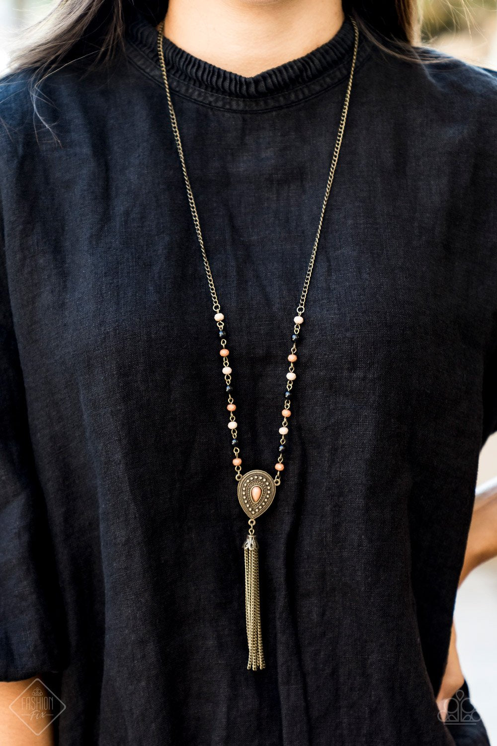 Soul Quest - brass - Paparazzi necklace