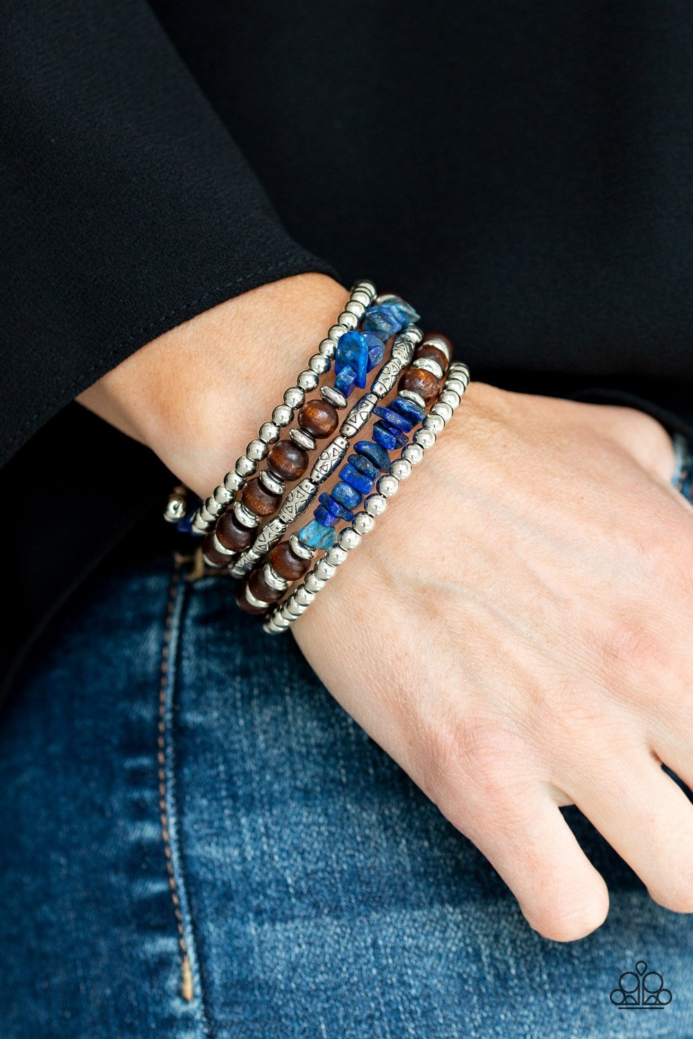 Soul Searchin-blue-Paparazzi bracelet