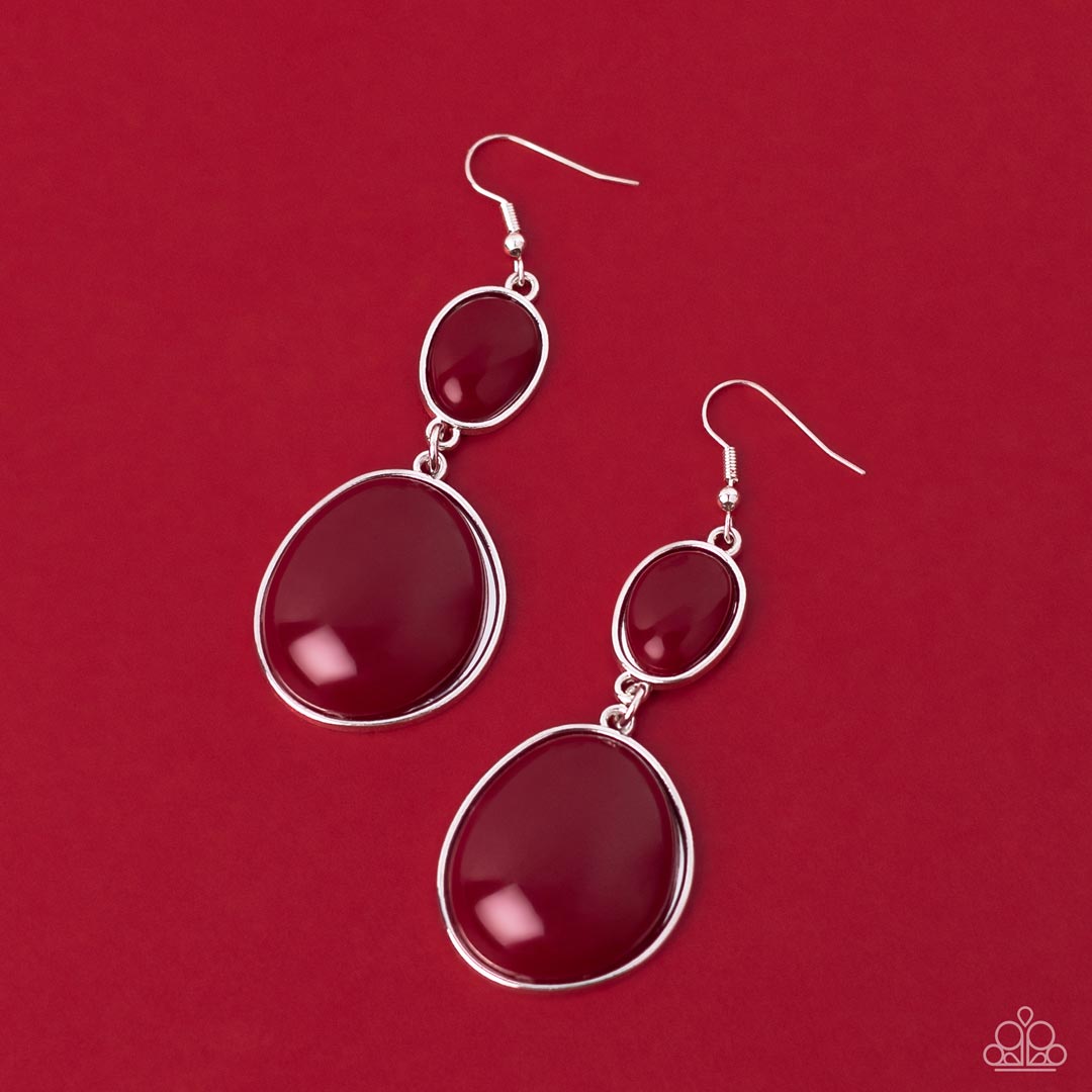 Soulful Samba - red - Paparazzi earrings