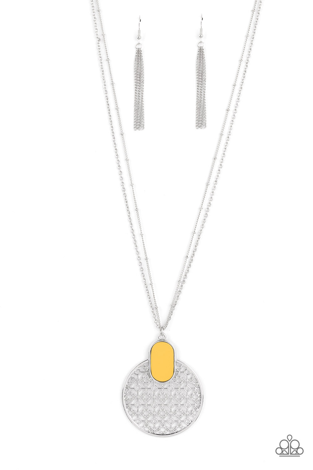 South Beach Beauty - yellow - Paparazzi necklace
