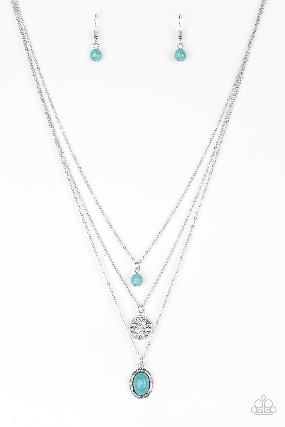 Southern Roots - blue - Paparazzi necklace