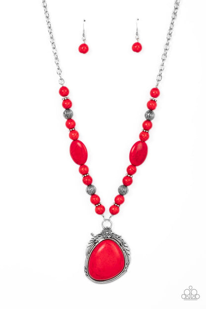 Southwest Paradise - red - Paparazzi necklace