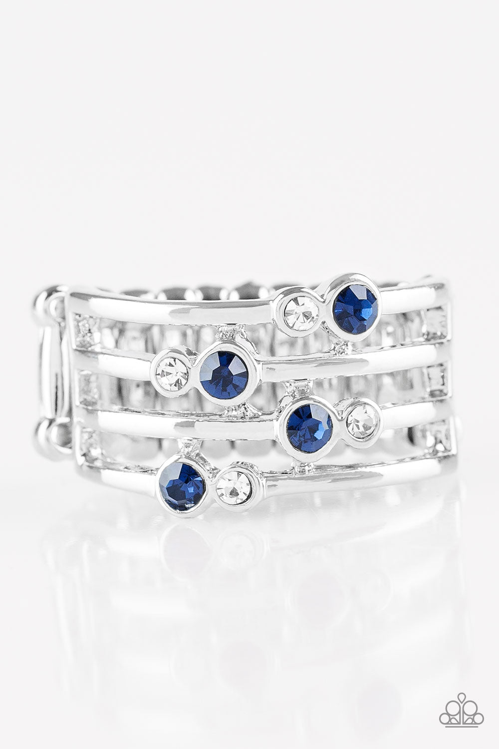 Sparkle Showdown - blue - Paparazzi ring