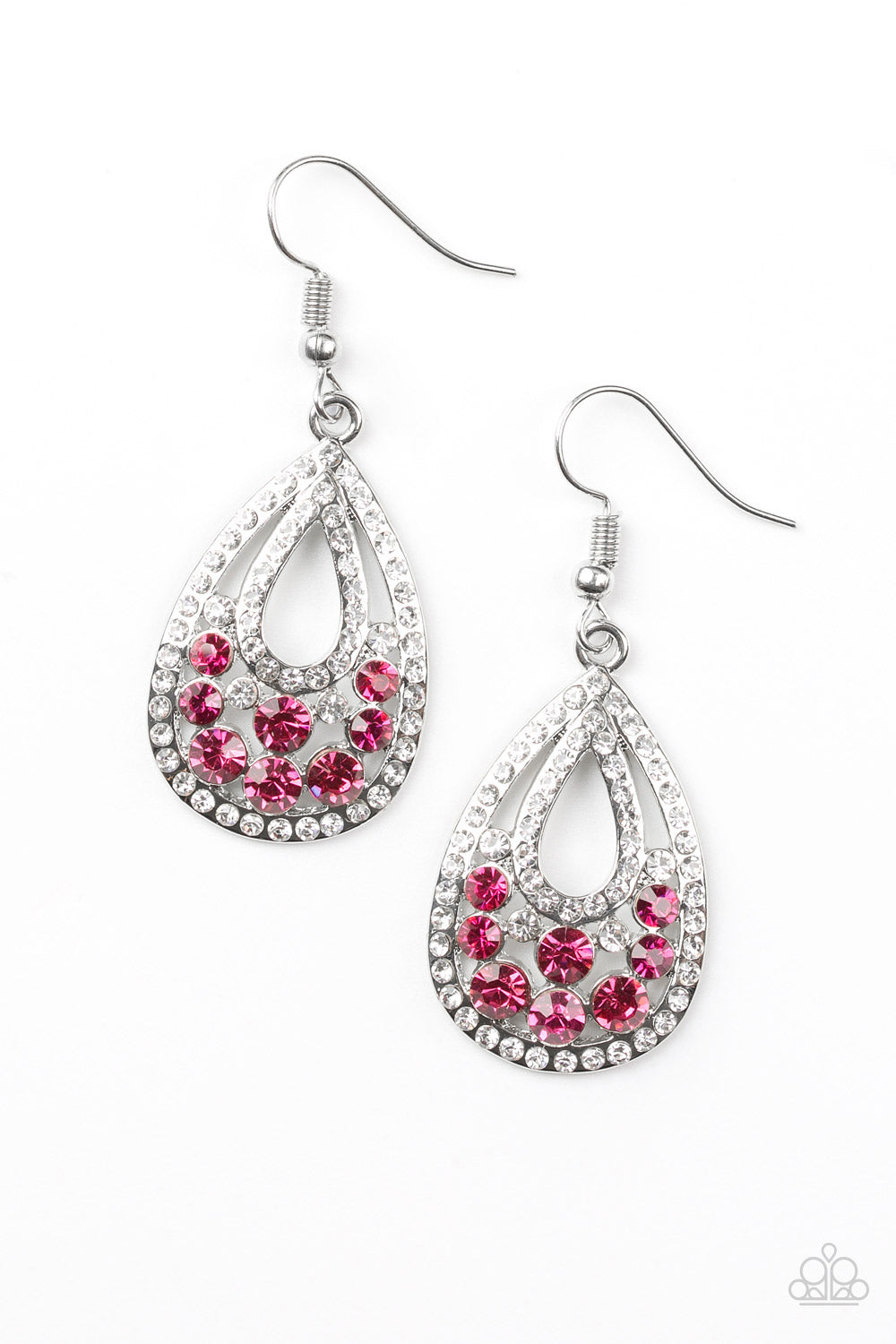 Sparkling Stardom - pink - Paparazzi earrings