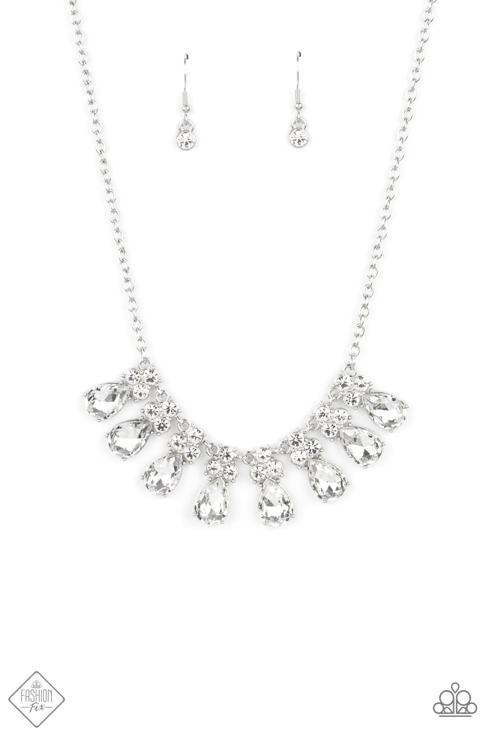 Sparkly Ever After - white - Paparazzi necklace