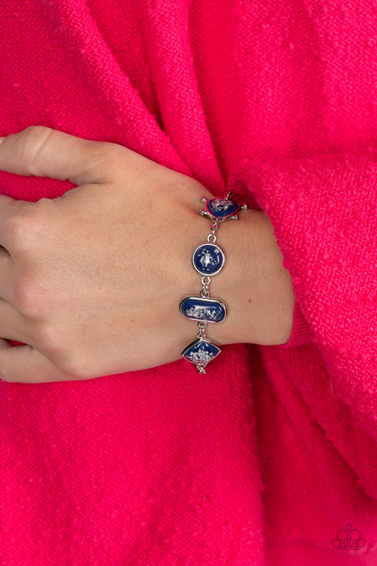 Speckled Shimmer - blue - Paparazzi bracelet