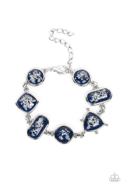 Speckled Shimmer - blue - Paparazzi bracelet