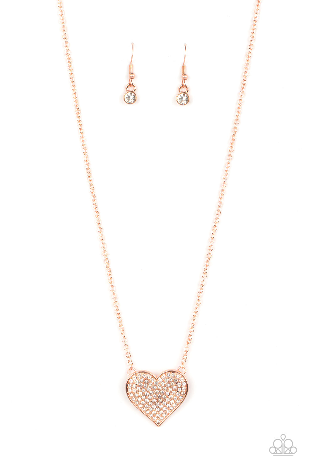 Spellbinding Sweetheart - copper - Paparazzi necklace