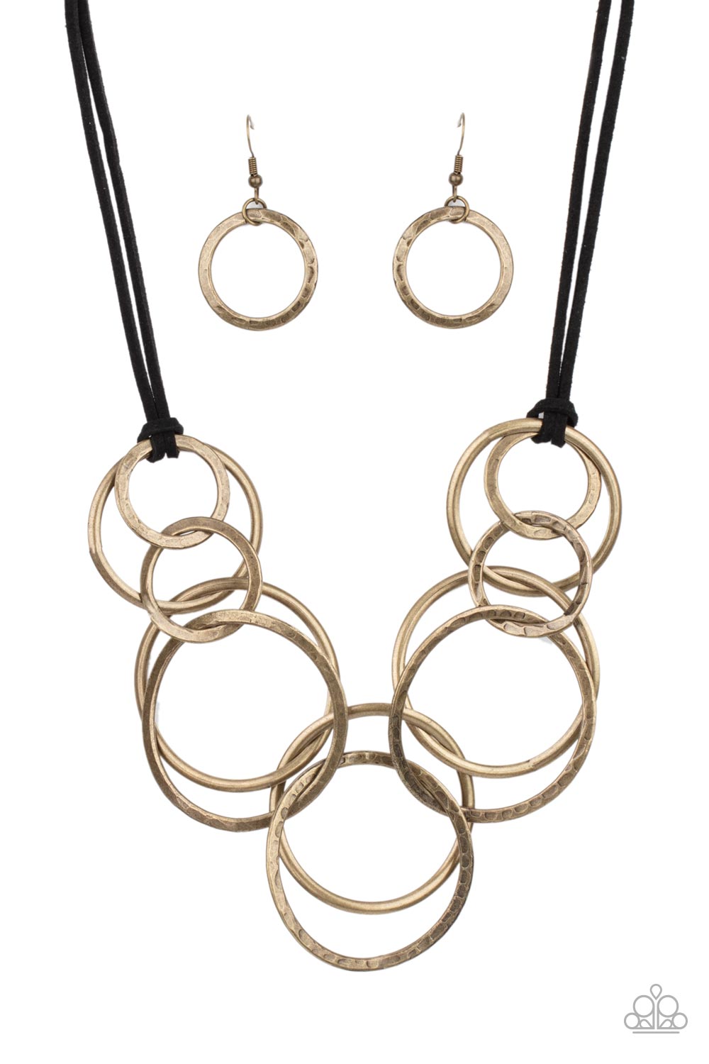 Spiraling Out of COUTURE - brass - Paparazzi necklace