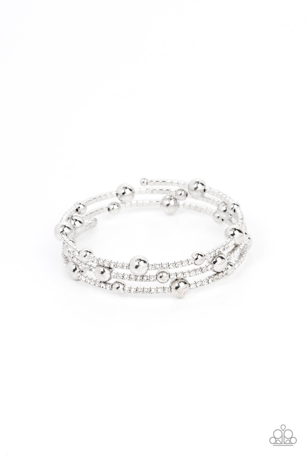 Spontaneous Shimmer - white - Paparazzi bracelet