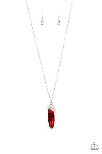 Spontaneous Sparkle - red - Paparazzi necklace