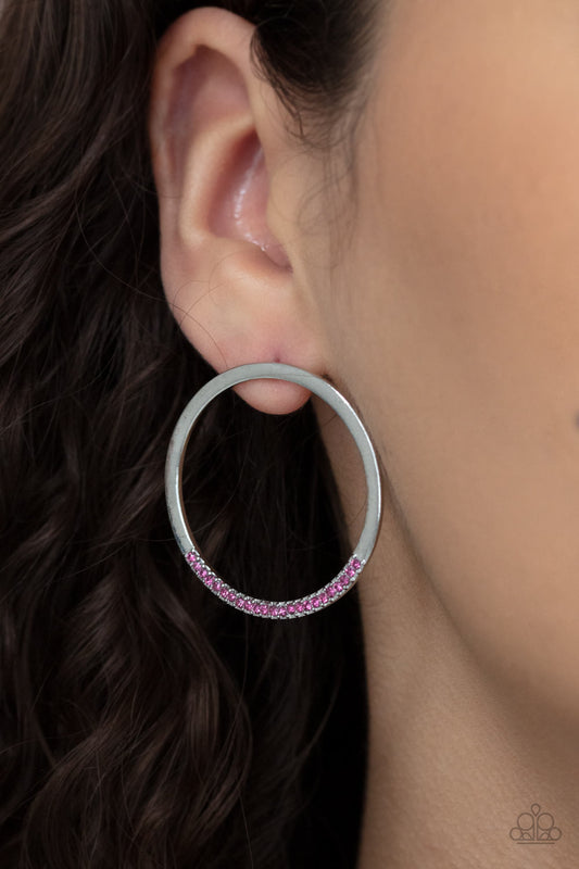 Spot On Opulence - pink - Paparazzi earrings