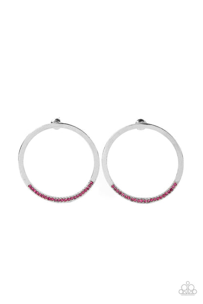 Spot On Opulence - pink - Paparazzi earrings