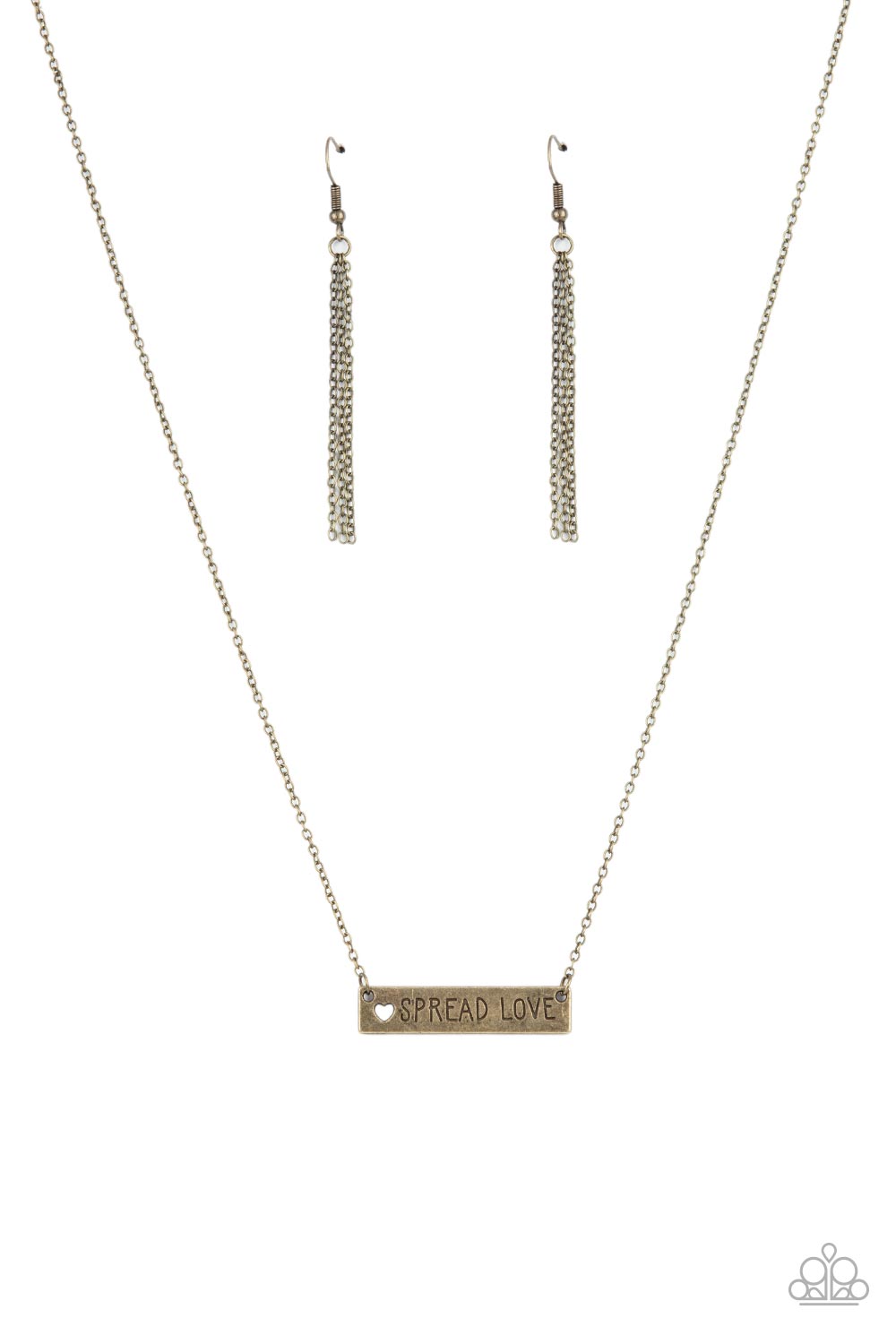 Spread Love - brass - Paparazzi necklace