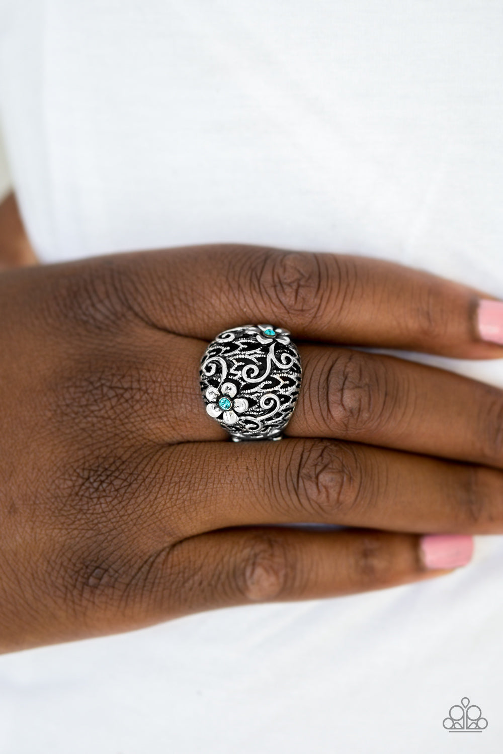 Spring Holiday - blue - Paparazzi ring