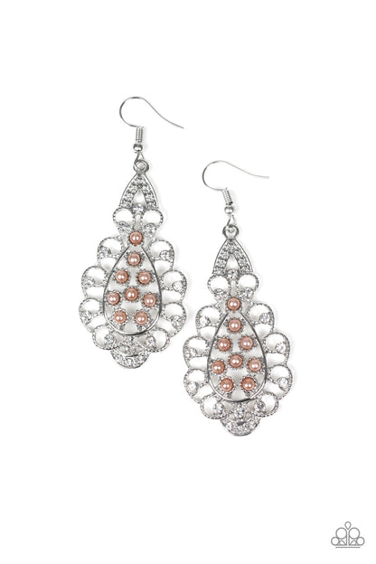 Sprinkle On The Sparkle - brown - Paparazzi earrings