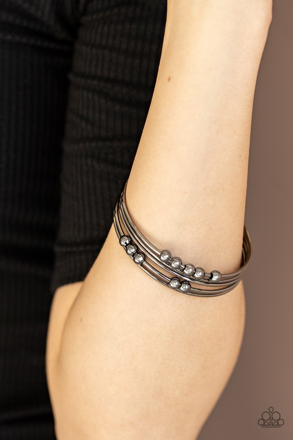 Stack Challenge-black-Paparazzi bracelet