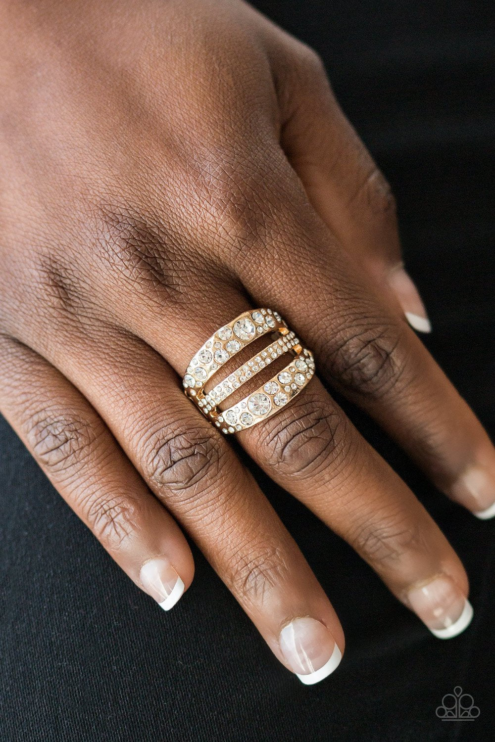 Stacks On Stacks On Stacks - gold - Paparazzi ring