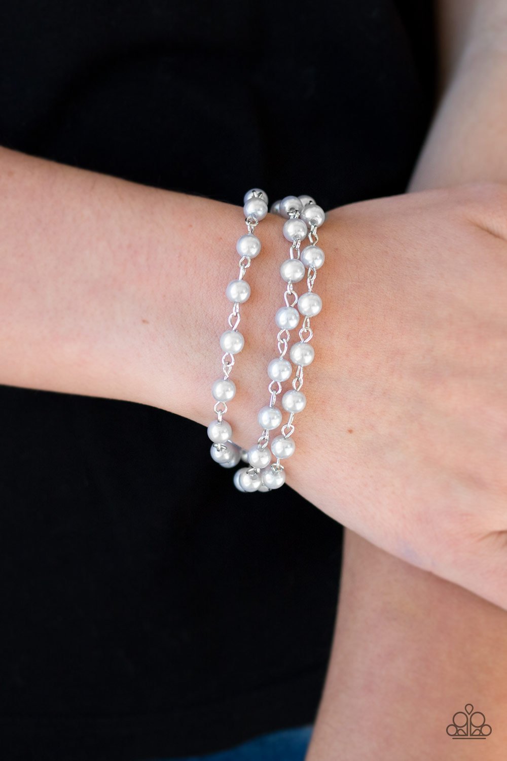 Stage Name-silver-Paparazzi bracelet