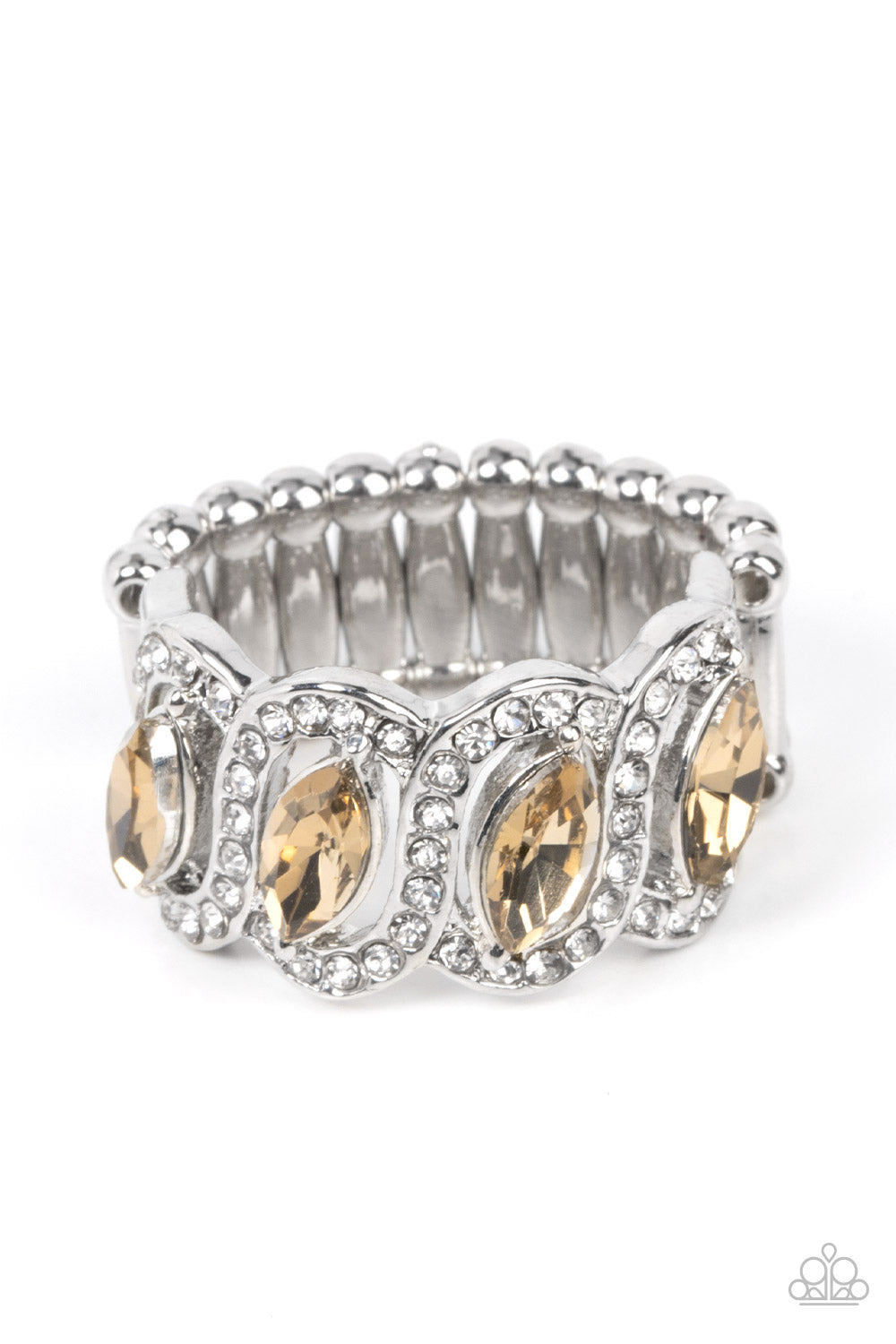 Staggering Sparkle - brown - Paparazzi ring