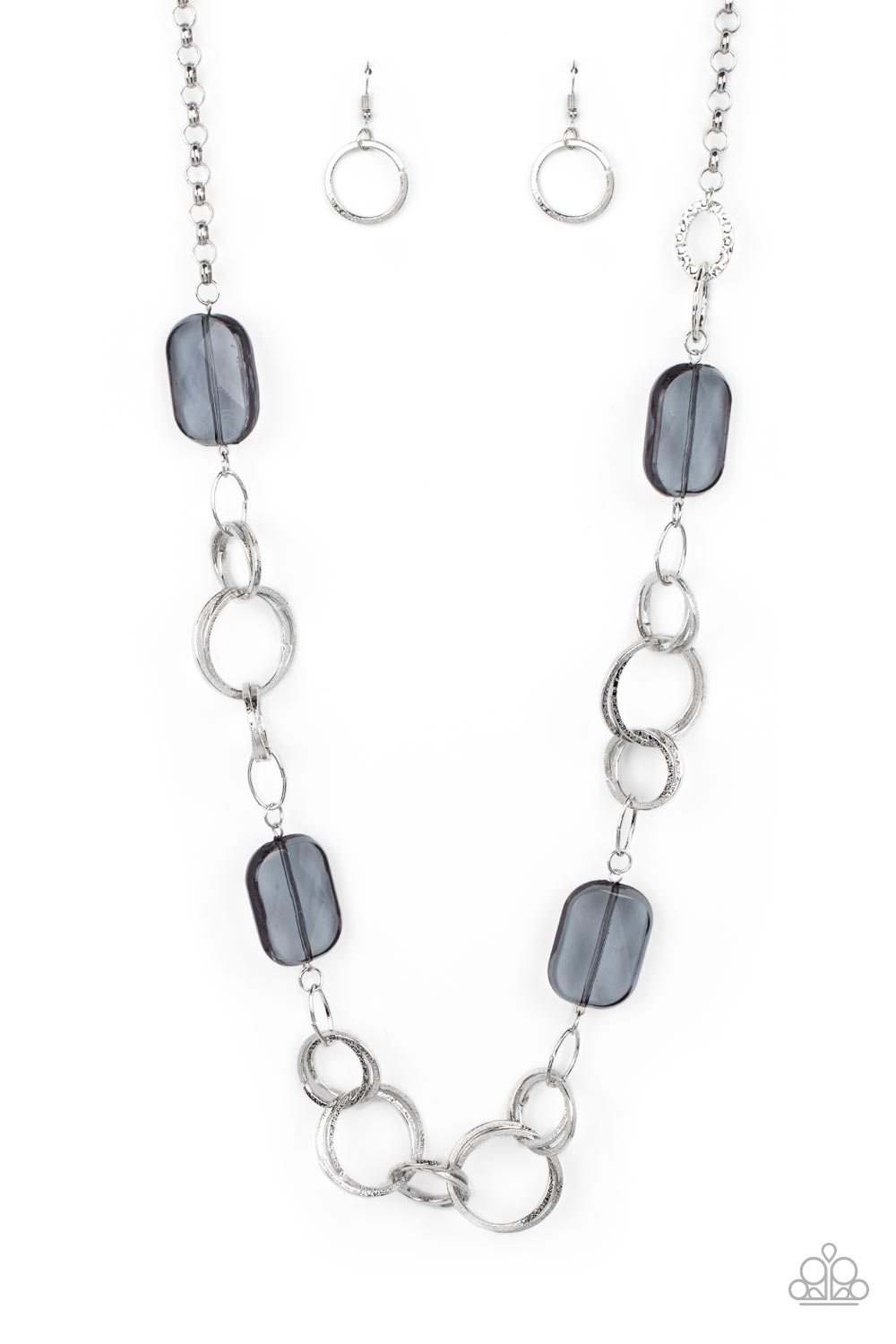 Stained Glass Glamour - silver - Paparazzi necklace