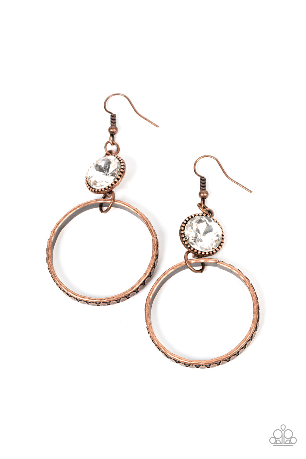 Standalone Sparkle - copper - Paparazzi earrings