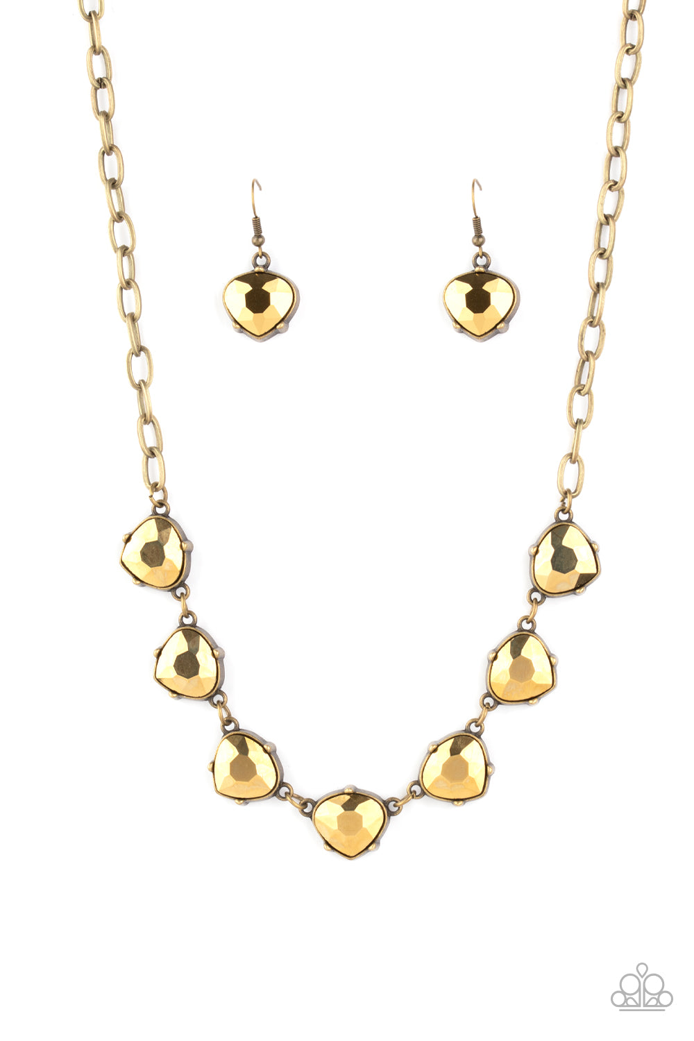 Star Quality Sparkle - brass - Paparazzi necklace