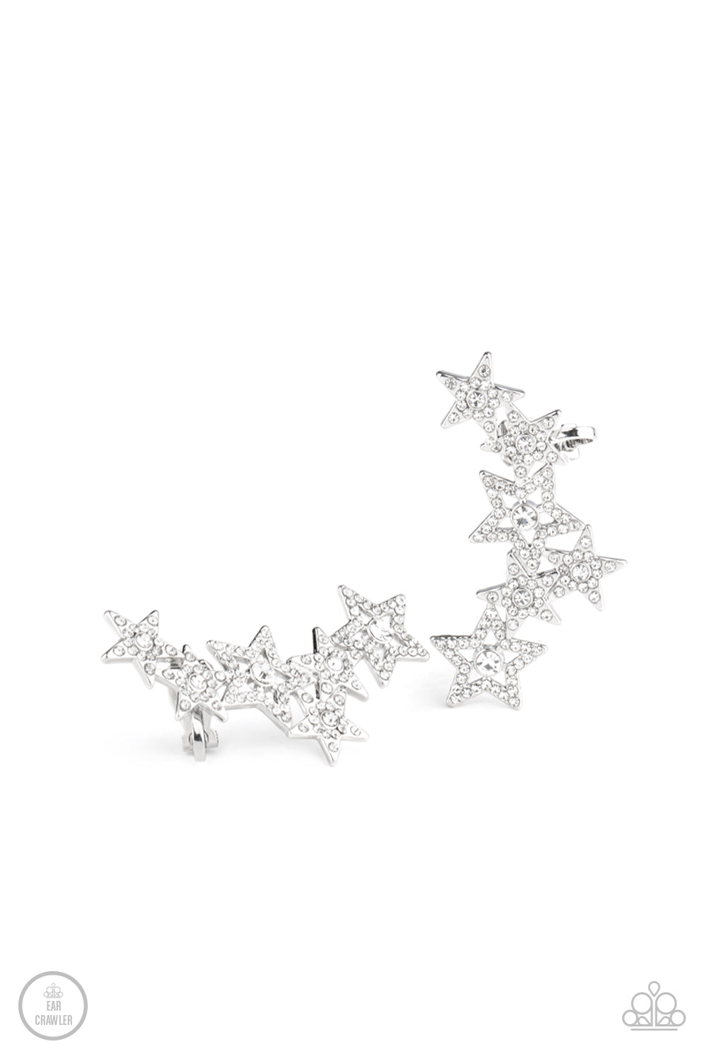 Star Spangled Shimmer - white - Paparazzi earrings