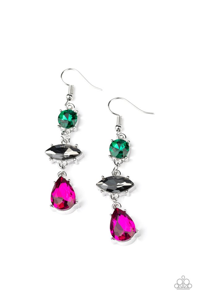 Starlet Twinkle - multi - Paparazzi earrings