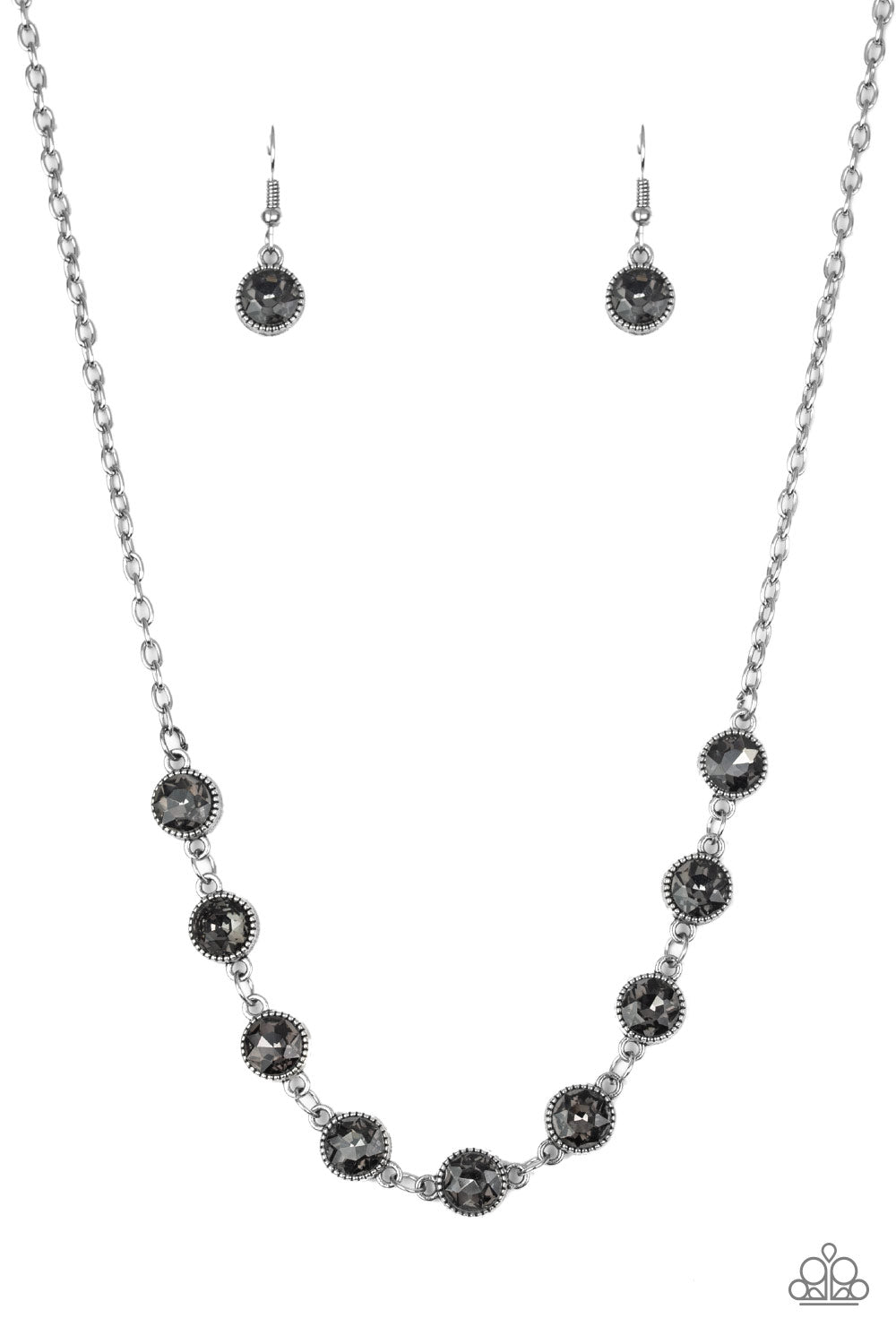 Starlit Socials - silver - Paparazzi necklace