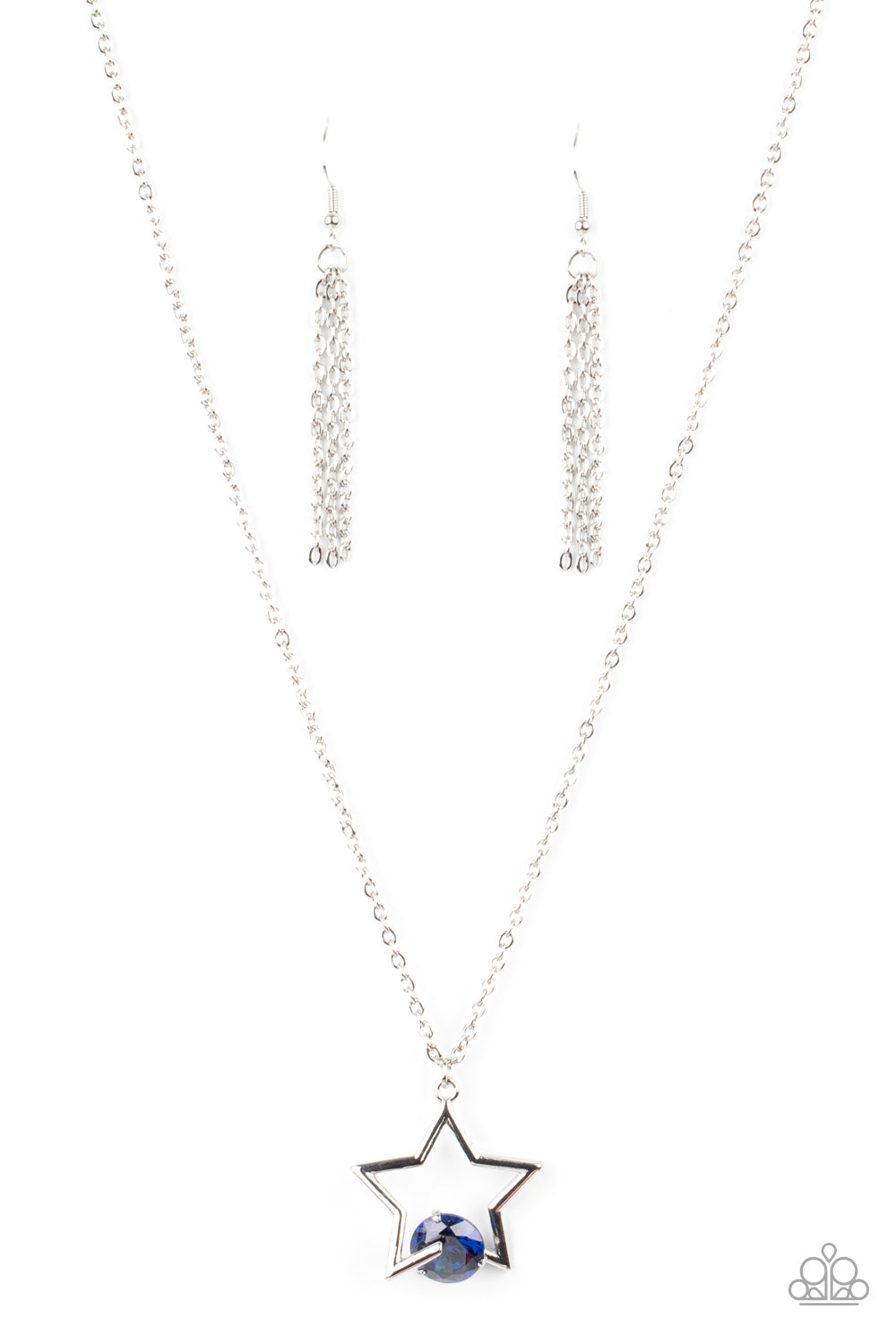 Starry Fireworks - blue - Paparazzi necklace