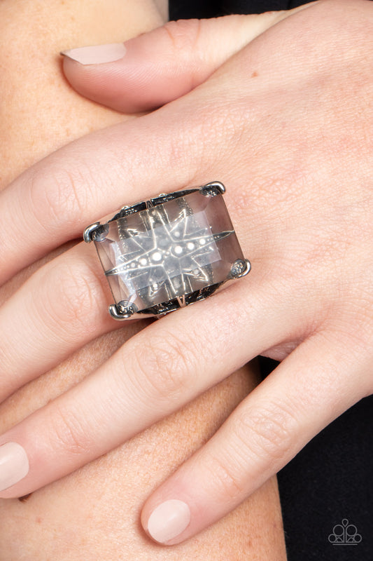 Starry Serenity - silver - Paparazzi ring