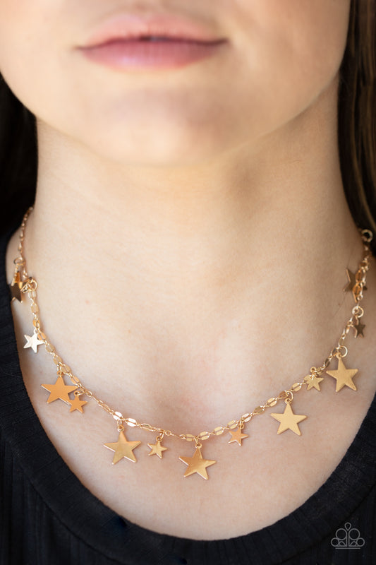 Starry Shindig - gold - Paparazzi necklace