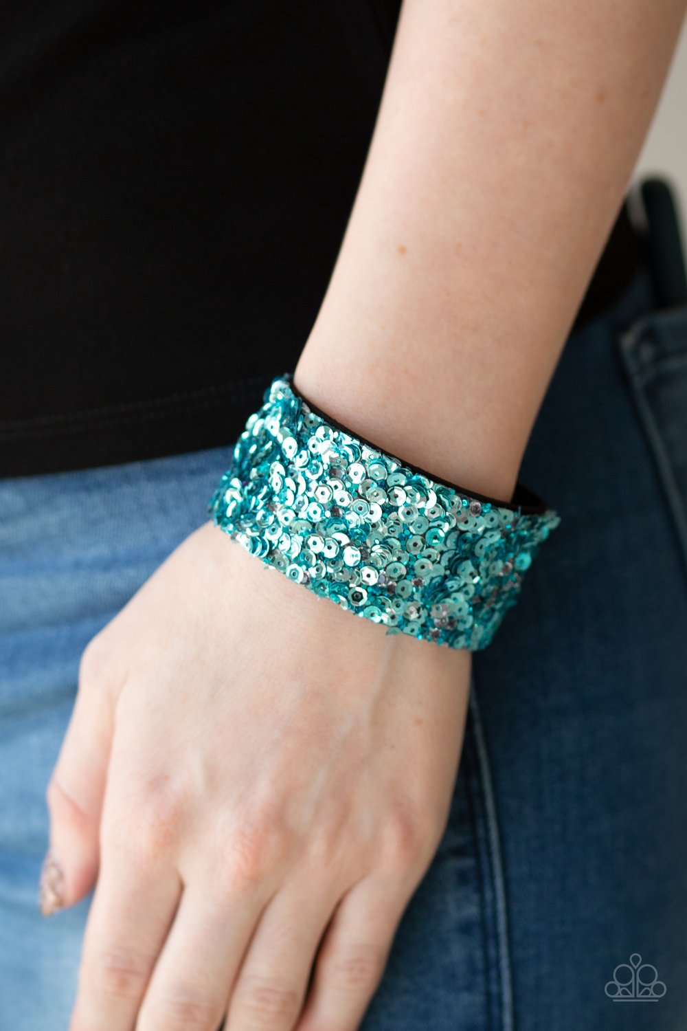 Starry Sequins-blue-Paparazzi bracelet