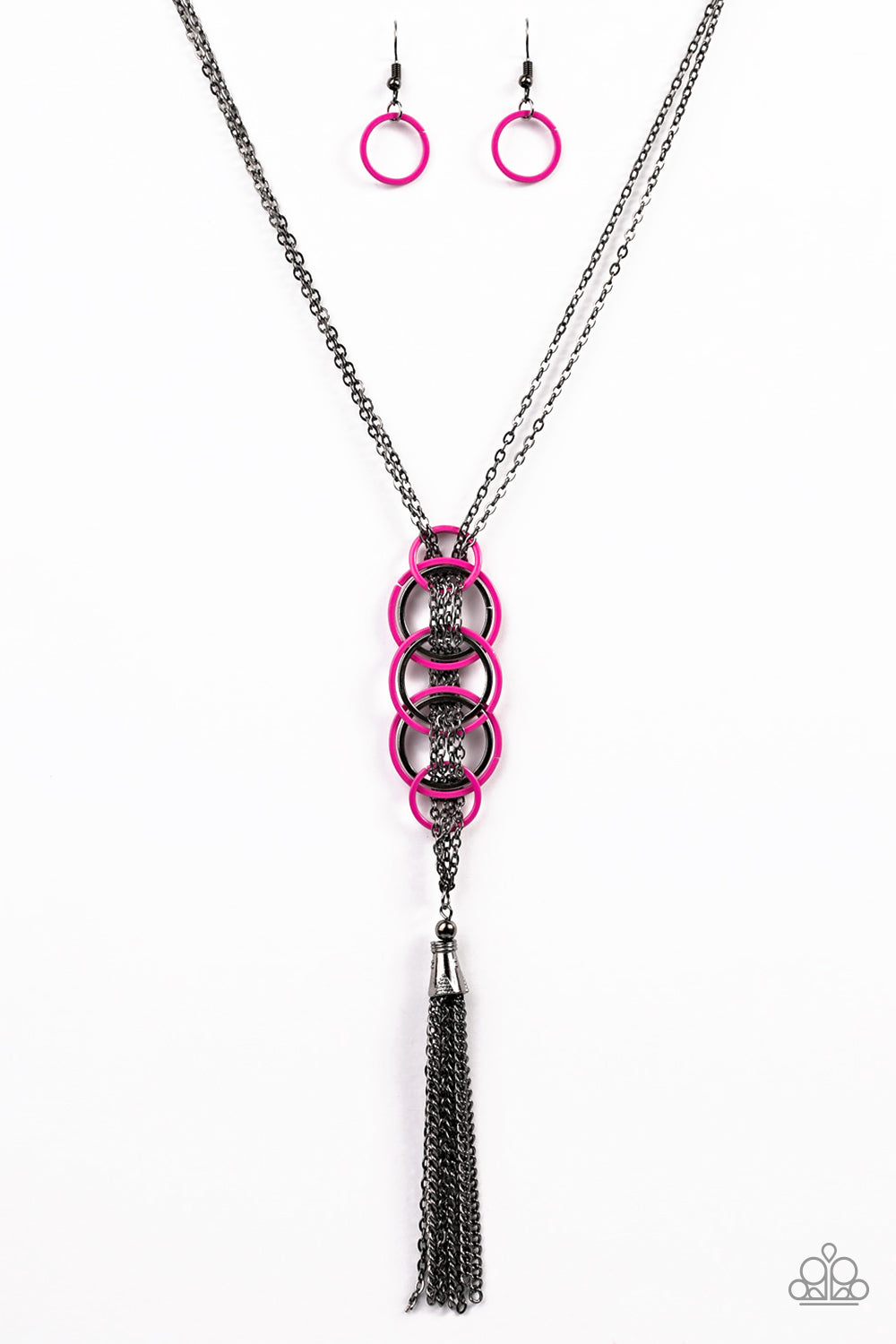 Start Your Engines! - Pink - Paparazzi necklace