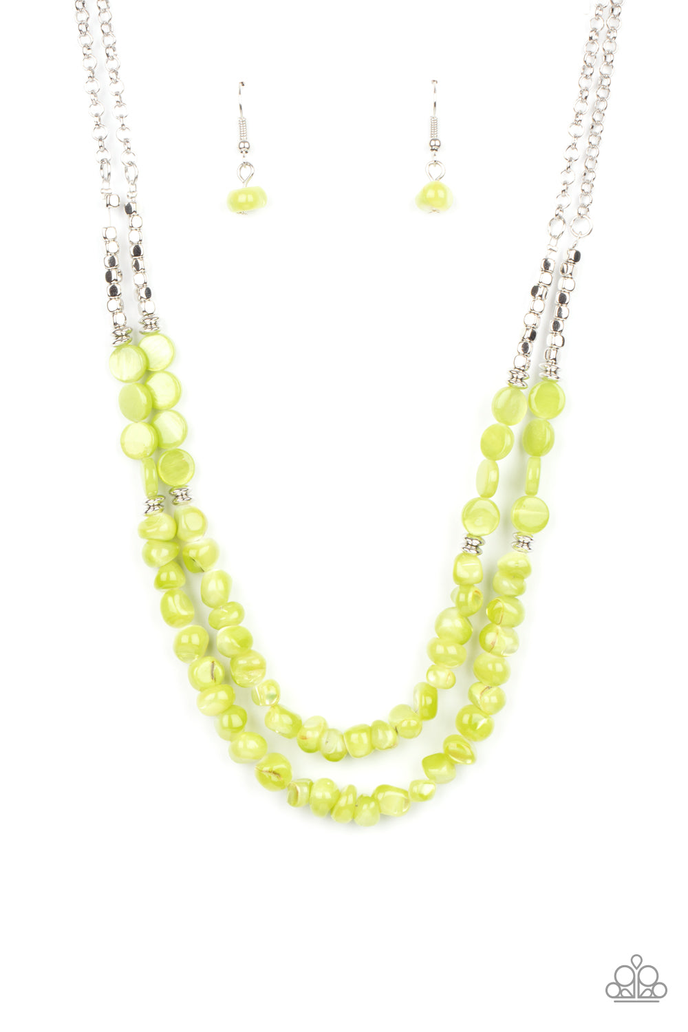 Staycation Status - green - Paparazzi necklace