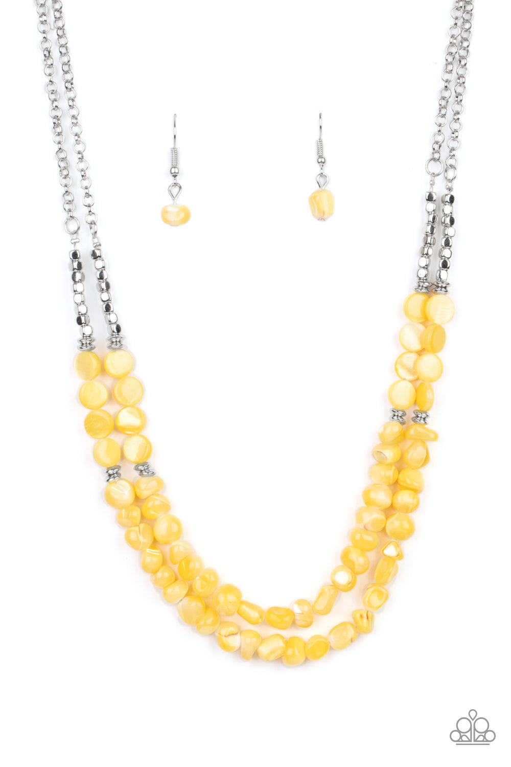 Staycation Status - yellow - Paparazzi necklace