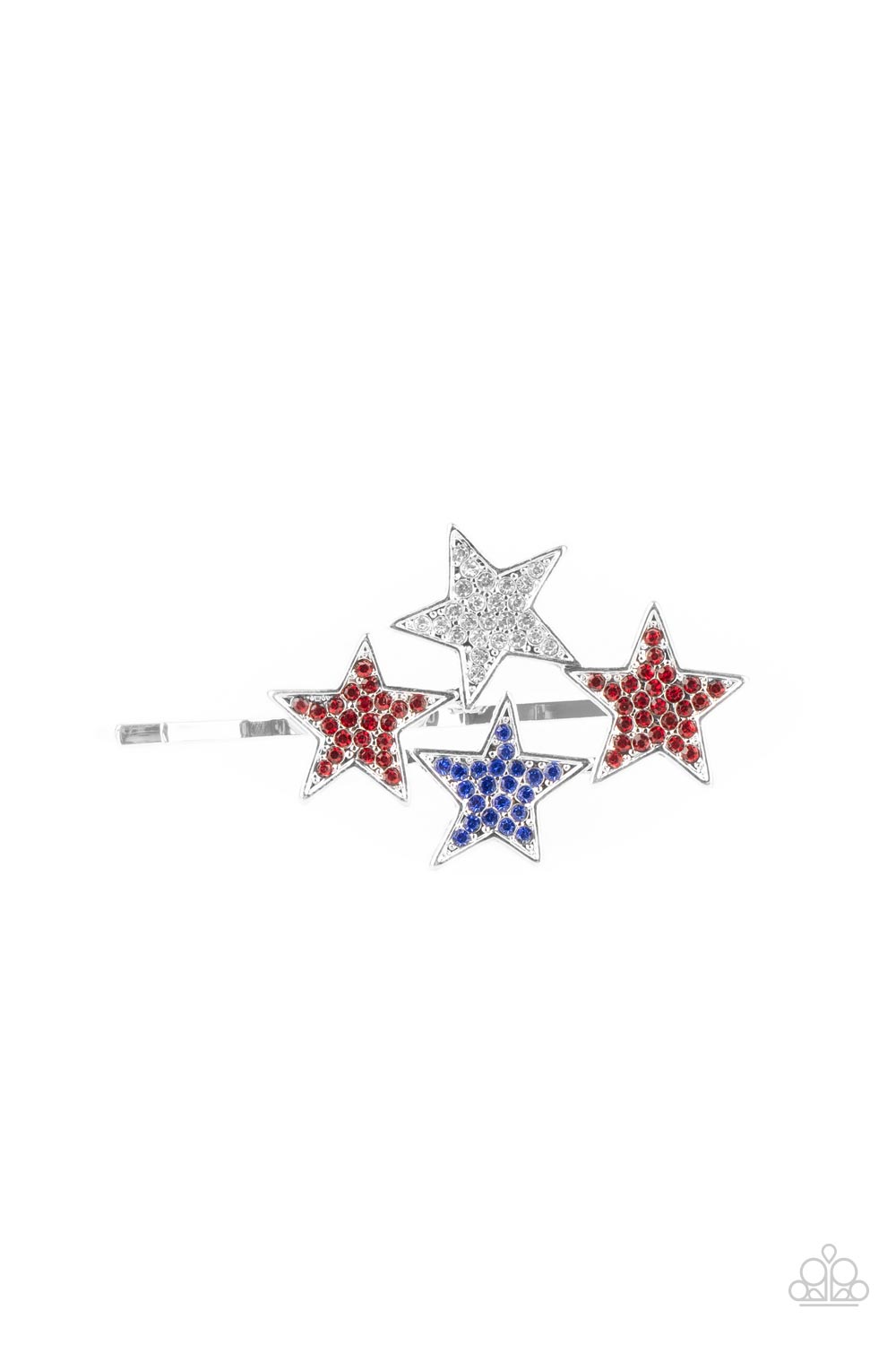 Stellar Celebration - red - Paparazzi hair clip