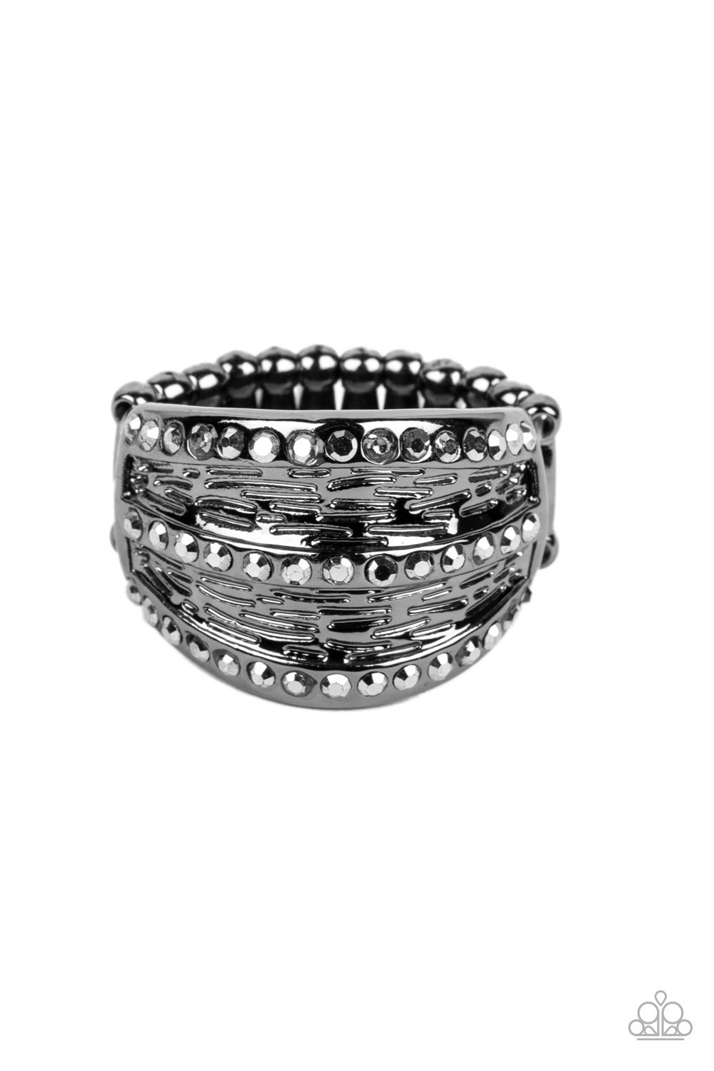 Stellar Stratosphere - black - Paparazzi ring