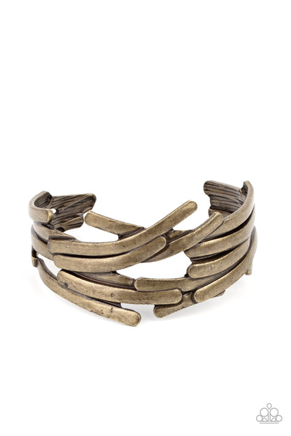 Stockpiled Style - brass - Paparazzi bracelet
