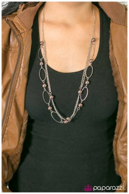 Stolen Kisses - Brown - Paparazzi necklace