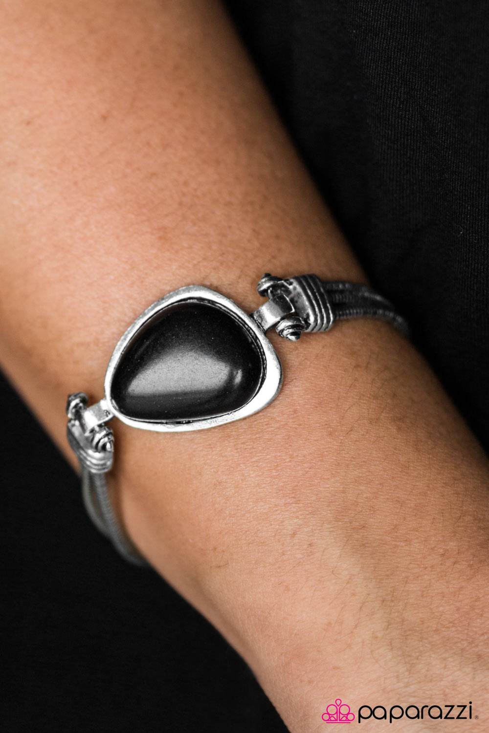 Stone Art - black - Paparazzi bracelet