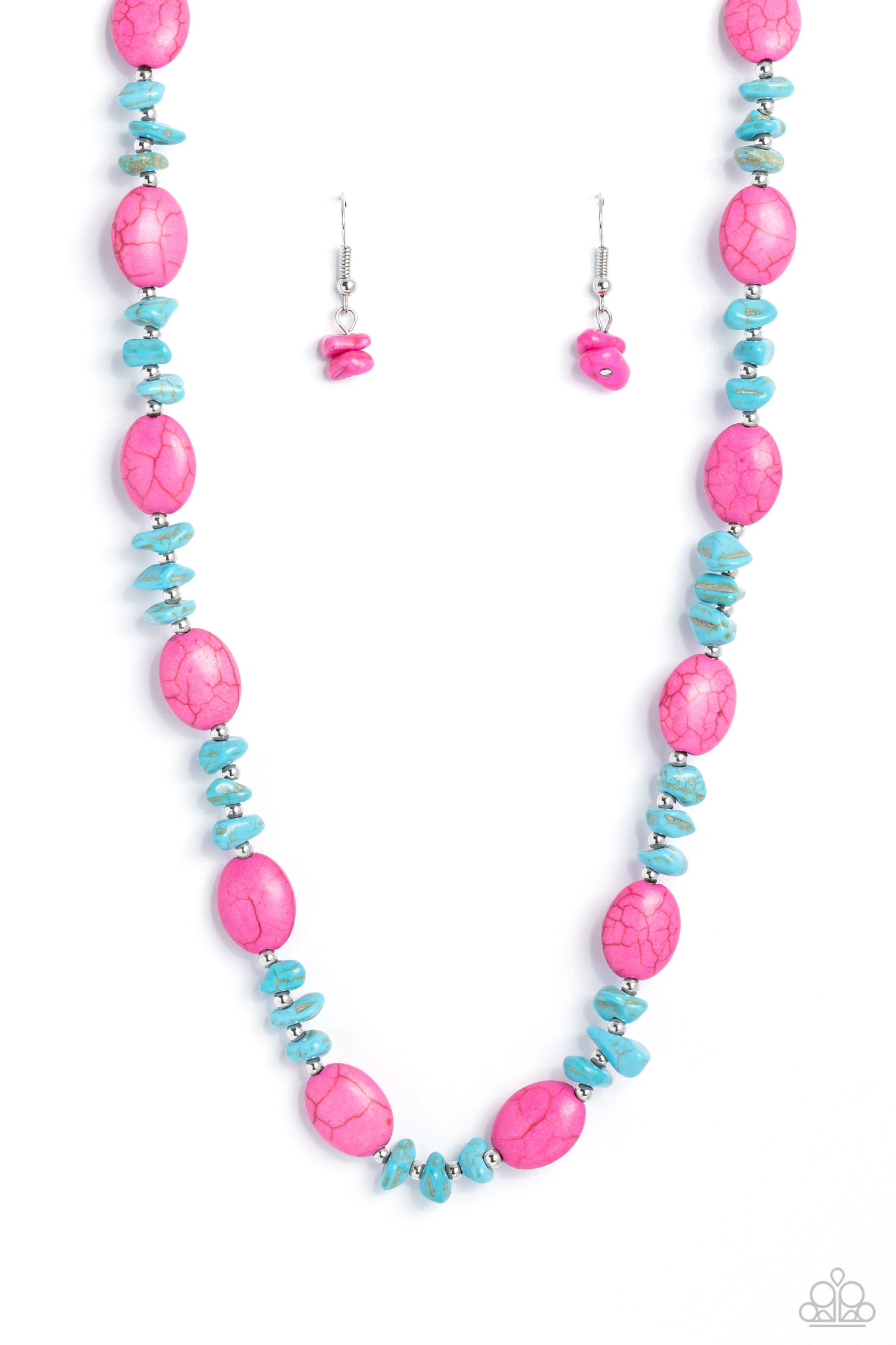 Stone Age Showcase - pink - Paparazzi necklace