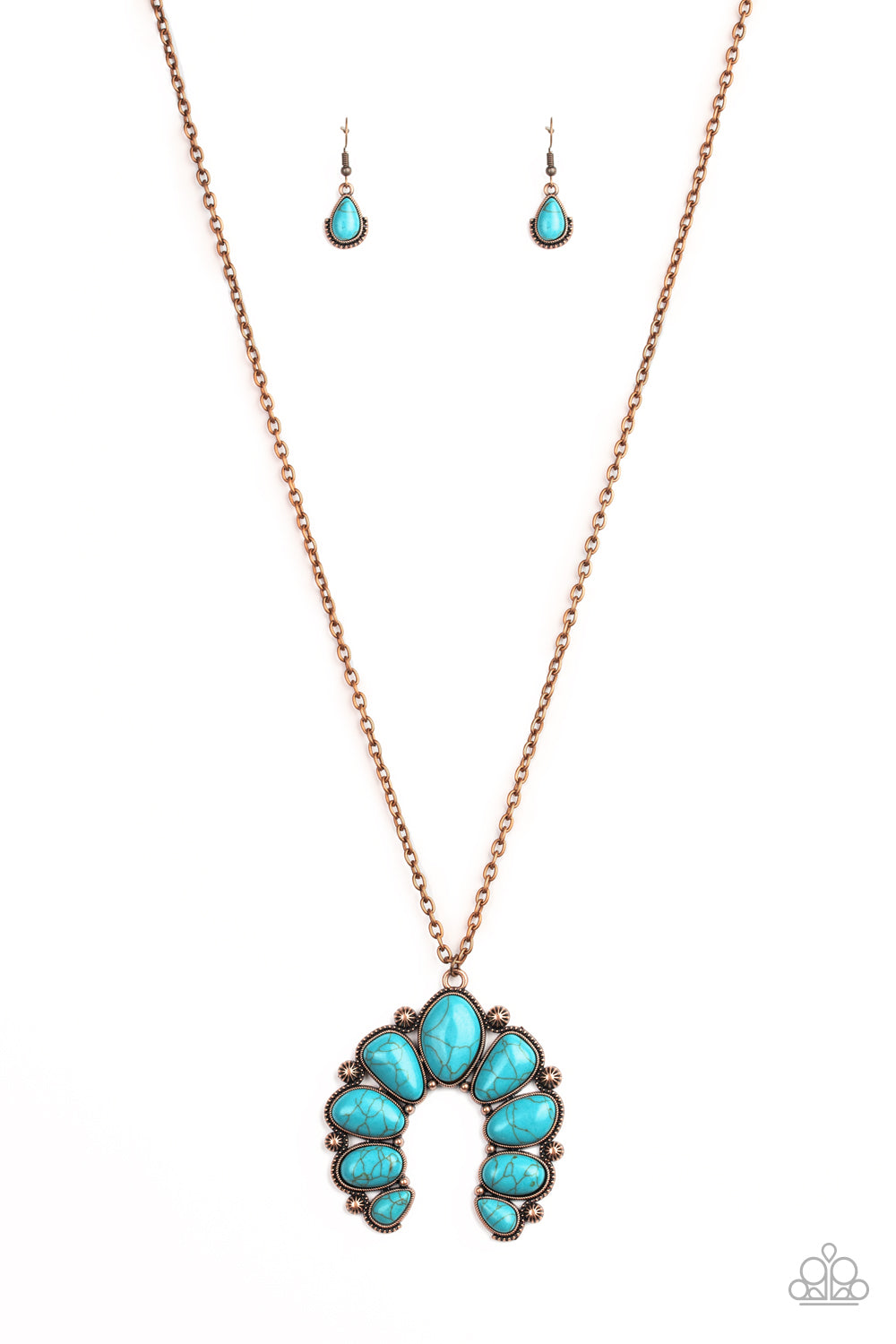 Stone Monument - copper - Paparazzi necklace
