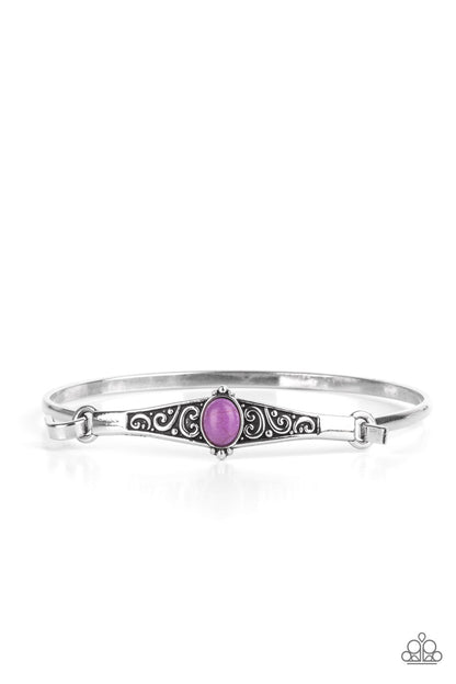 Stone Scrolls - purple - Paparazzi bracelet