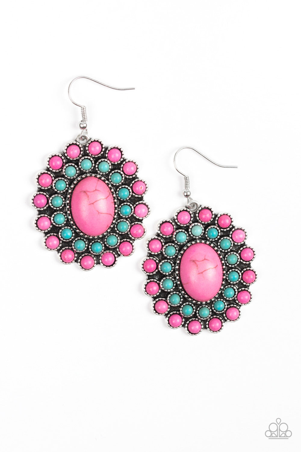 Stone Solstice - pink - Paparazzi earrings