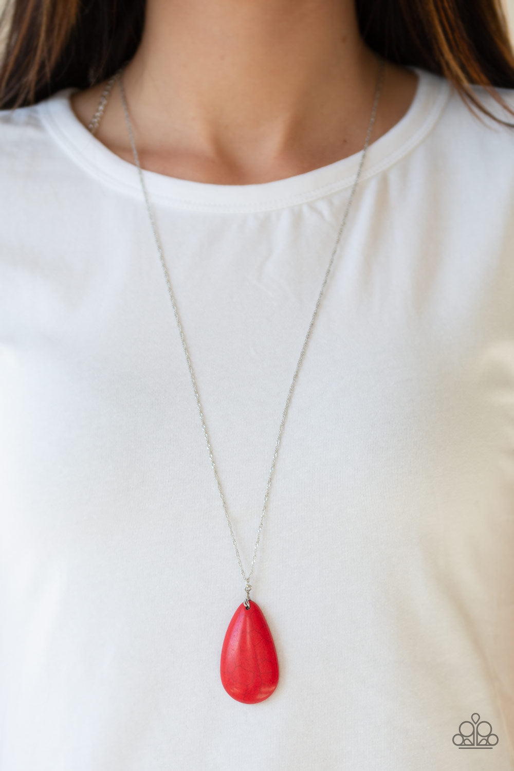 Stone River - red - Paparazzi necklace