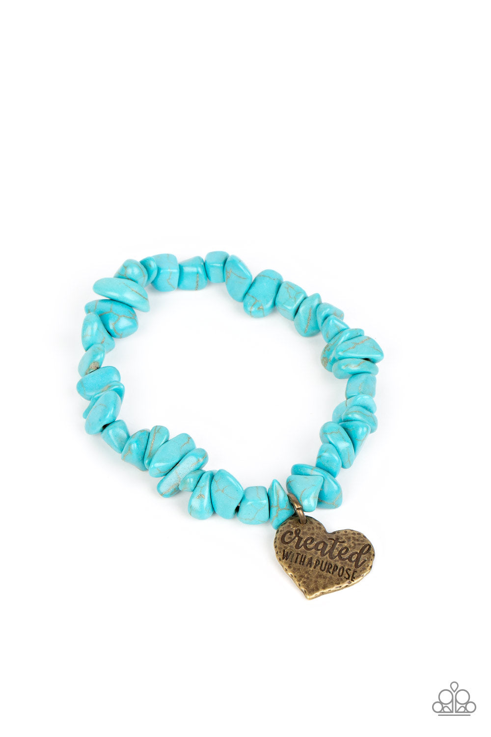 Stony-Hearted - brass - Paparazzi bracelet